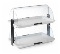 Vetrina espositiva per alimenti Double RollTop con coperchio - Hendi 871713