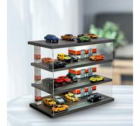 Vetrina espositiva per garage per parcheggio in scala 1:64, espositore per auto