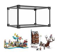 Vetrina Espositiva per Lego 76407 41737,45x40x30cm Grande Acrilico Scatola Teca Trasparente Antipolvere Protezione per Action Figure Modelli Collezione