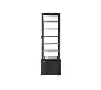 VETRINA ESPOSITIVA REFRIGERATA HENDI 233290, Dimensioni: L 526 mm A 1913 mm P 556 mm, Nero