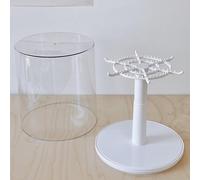 Vetrina espositiva rotante per figure, espositore portatile per comò e