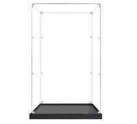 Vetrina Espositiva Teca Plexiglass Acrilico per 21335 Faro elettrico Collezionismo Vetrina Trasparente Grande Scatola con Base in Legno-plastica 30 x 30 x 60cm 3MM