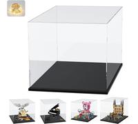 Vetrina Espositiva Teca Plexiglass Acrilico per Lego 76473 Hogwarts Ala Est | 3mm Addensato Trasparente Grande e Led per 76391 Icone Hogwart Castello 21323 Pianoforte 77082 Collezionismo, Nero 50x40x50cm