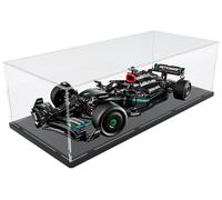 Vetrina Espositiva Teca Plexiglass Acrilico per Lego Mercedes F1 42171, McLaren F1 42141, 1/8 Scala Model Car, Oracle Red Bull Racing RB20 42206, Trasparente Custodia Antipolvere, 70x30x20cm