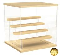 Vetrina Espositiva Vetrina Acrilico con Porta e 5 Ripiani supporto di Pop Figura, Teca Plexiglass per Collezione, Antipolvere Teca Espositiva