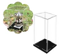 Vetrina Espositiva Vetrina Trasparente con Coperchio Antipolvere, Scatola in Acrilico Alta 10, 15, 20, 25, 30, 35, 40, 45, 60 cm per Souvenir(45x50x25cm(18x20x10in))