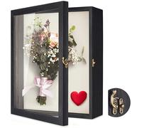 Vetrina Fioriera Scatola Ombra 35 X 28Cm Cornice Grande Scatola Ombre Con Porta