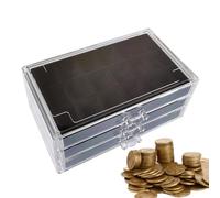 Vetrina Fossil Con 54 Scomparti - Scatola Portaoggetti Per Pietre Preziose Per Cristalli E Minerali | Organizzatore Per Fossili, Pietre, Conchiglie, Miniature E Oggetti Da Collezione - Regalo Per Bamb