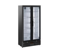 Vetrina frigo per bibite - 458 l - Royal Catering - Nera, acciaio verniciato a polvere RC-BC004