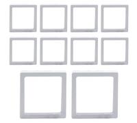 Vetrina galleggiante 3D, vetrina per gioielli galleggianti 3D, scatola di immagazzinaggio trasparente 10 pezzi, custodia per gioielli galleggiante | supporto per campione domestico, pellicola PE per