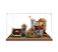 Vetrina in acrilico appositamente realizzata per Lego 10332 Set di edifici quadrati di città medievale, scatola antipolvere, solo vetrina, compatibile con Lego 10332 (base B + 2 mm)