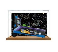 Vetrina in acrilico appositamente realizzata per Lego 11374 Space Pinball Machine Racing Building Set, scatola antipolvere - Solo vetrina, compatibile con Lego 11374 (spray posteriore 1 + base B)