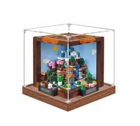 Vetrina in acrilico appositamente realizzata per Lego 21265 Creative Workbench Building Set, scatola antipolvere, solo vetrina, scatola di visualizzazione compatibile con Lego 21265 (2 mm + base B)