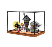 Vetrina in acrilico appositamente realizzata per Lego 21351 A Nightmare on Christmas Eve Set, scatola antipolvere - Solo vetrina, scatola di visualizzazione compatibile con Lego 21351 (stile B)