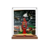 Vetrina in acrilico appositamente realizzata per Lego 21355 Knowledge is Power, scatola antipolvere, solo vetrina, compatibile con Lego 21355 (spray posteriore + base B)