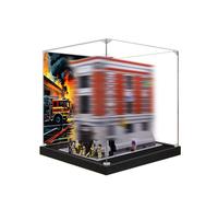 Vetrina in acrilico appositamente realizzata per Lego 75827 Set di edifici per caserma dei pompieri, scatola antipolvere, solo vetrina, compatibile con Lego 75827 (spray posteriore + base A)