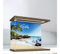 Vetrina in acrilico compatibile con le-go 60419 Island Prison Brick Set, scatola trasparente antipolvere, vetrina per giocattoli, facile da montare, idea regalo, 50 x 22 x 40 cm (C)