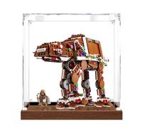 Vetrina in acrilico compatibile con Lego 40806 Gingerbread at set, antipolvere, scatola portaoggetti, custodia trasparente, compatibile con 40806 (solo scatola espositiva, kit non incluso) (legno da 2
