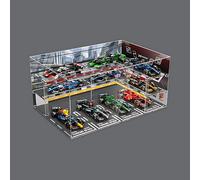 Vetrina in acrilico compatibile con Lego 77242 Speed Champions per Ferrari SF-24 - Espositore antipolvere per F1 auto da corsa, custodia trasparente per modelli Technic e collezione (Da assemblare)