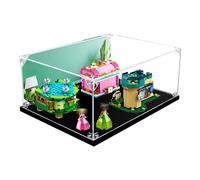 Vetrina in acrilico, compatibile con set Lego 43203, antipolvere, custodia trasparente, compatibile con 43203 (solo scatola espositiva, kit non incluso) (sfondo nero)