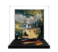 Vetrina in acrilico, compatibile con set Lego 76391, antipolvere, scatola portaoggetti, custodia trasparente, compatibile con 76391 (solo scatola espositiva, kit non incluso) (Sfondo C)