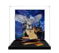 Vetrina in acrilico, compatibile con set Lego 76391, antipolvere, scatola portaoggetti, custodia trasparente, compatibile con 76391 (solo scatola espositiva, kit non incluso) (Sfondo A)