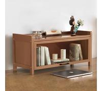 Vetrina in acrilico con protezione antipolvere a 360 gradi, marrone, 59,9 x 31,8 x 38,9 cm, vetrina per oggetti da collezione e cimeli