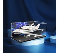 Vetrina in acrilico con vite per Lego® Shuttle Carrier Aircraft 10360 (Il set Lego non è incluso) (con sfondo)