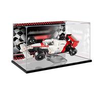 Vetrina in acrilico da 3 mm per Lego 10330 McLaren MP4/4 e Ayrton Senna Building Set, antipolvere, trasparente, compatibile con Lego 10330, non include il modello (dipinto)