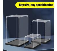 Vetrina in acrilico di 13 dimensioni per oggetti da collezione assemblare vetrina protettiva in scatola acrilica trasparente per action figure che organizzano giocattoli