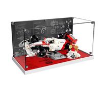Vetrina in acrilico generico per Lego Icons McLaren F1 MP4/4 & Ayrton Senna 10330, contenitore antipolvere e organizzazione, dimensioni: 40x20x20 cm (solo custodia display)