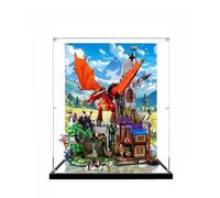 Vetrina in Acrilico HALFS per Lego 21348 Ideas Dungeons & Dragons: Red Dragon's Tale Building Set - Display, Conservazione, Oggetti da Collezione, Regali (sfondo B)