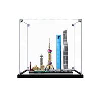 Vetrina in Acrilico per 21039 Architettura di Shanghai,Resistente alla polvere e all'organizzazione vetrina,dimensioni:32×14×32 cm (solo custodia per display) B,3MM