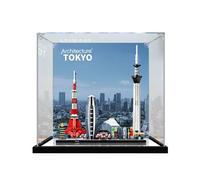 Vetrina in Acrilico per 21051 Architettura di Tokio Blocchi Construcción,Trasparente Teca A Prova di Polvere,compatibile con21051 Architettura di Tokio Modello A,3MM