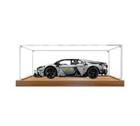 Vetrina in acrilico per auto da corsa Lego 42214, antipolvere con protezione UV, su misura per Lego 42214, edizione da collezione (modello non incluso) (base in legno + 2 mm)