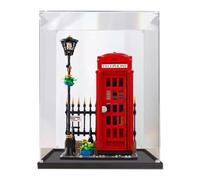 Vetrina in acrilico per cabina telefonica Lego 21347 Londra rossa, antipolvere, trasparente, vetrina da collezione (modello non incluso) (3 mm)