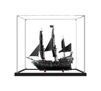 Vetrina in acrilico per Captain Jack Sparrow's Pirate Ship per Lego 10365, scatola di immagazzinaggio trasparente antipolvere (modello non incluso) (specchio 3 mm)