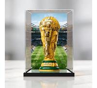 Vetrina in acrilico per il trofeo della Coppa del Mondo FIFA L*E-GO 43020 - Scatola portaoggetti - Antipolvere - Compatibile con il set 43020 (solo vetrina, set non incluso)