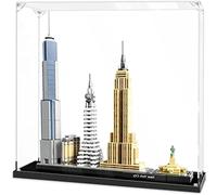 Vetrina in acrilico per kit di costruzione Lego Architecture Series Street View New York 21028, vetrina antipolvere - Solo vetrina(3mm)
