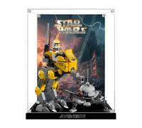 Vetrina in acrilico per Le-Go per il set di costruzioni 75431 Clone - Scatola da collezione trasparente, scatola antipolvere, scatola portaoggetti (nessun modello) (Background B)