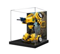 Vetrina in acrilico per Lego 10338, set di costruzione robot che cambia forma, scatola trasparente antipolvere, solo vetrina, compatibile con Lego 10338 (spray posteriore B)
