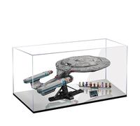 Vetrina in acrilico per Lego 10356 Star Trek Starship Enterprise, scatola trasparente antipolvere, solo vetrina, compatibile con Lego 10356 (specchio da 3 mm)