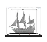 Vetrina in acrilico per Lego 10365 Black Pearl Ship - Vetrina antipolvere e scatola portaoggetti compatibile con il modello della nave pirata del Capitano Jack (solo scatola) (2mm,Mirror)