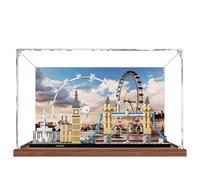 Vetrina in acrilico per Lego 21034 Architecture Series London Model, scatola antipolvere da 3 mm, espositore compatibile con Lego 21034 (modello non incluso) (costruzione sfondo 3 mm A)