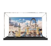 Vetrina in acrilico per Lego 21034 Architecture Series London Model, scatola antipolvere da 3 mm, espositore compatibile con Lego 21034 (modello non incluso) (costruzione sfondo 3 mm B)