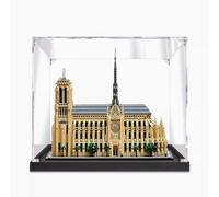 Vetrina in acrilico per Lego 21061 Notre Dame de Paris, compatibile con 21061, espositore trasparente antipolvere (kit modello non incluso) (nero 2 mm)