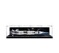 Vetrina in acrilico per Lego 21309 Apollo Saturn 5, espositore antipolvere da 3 mm, compatibile con Lego 21309 (modello non incluso) (sfondo 3 mm B)