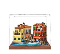 Vetrina in acrilico per Lego 21359 modello città di mare italiana, scatola antipolvere, scatola portaoggetti, scatola trasparente, scatola espositiva compatibile con Lego 21359 (solo custodia, nessun