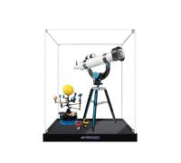 Vetrina in acrilico per Lego 31378 Space Exploration Telescope Building Set, scatola trasparente antipolvere, solo vetrina, compatibile con Lego 31378 (base trasparente A)