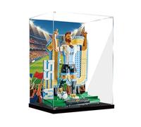 Vetrina in acrilico per Lego 43015 Soccer Legends Classic Goal Moments, scatola trasparente antipolvere, solo vetrina, compatibile con Lego 43015 (spray posteriore B)